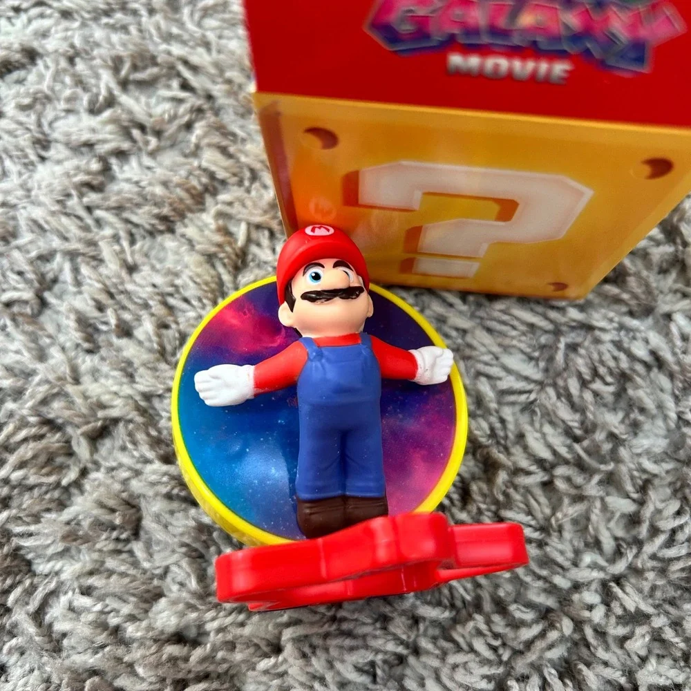 McDonalds Happy Meal Toy The Super‎ Mario Galaxy Movie Mario Figure with Box